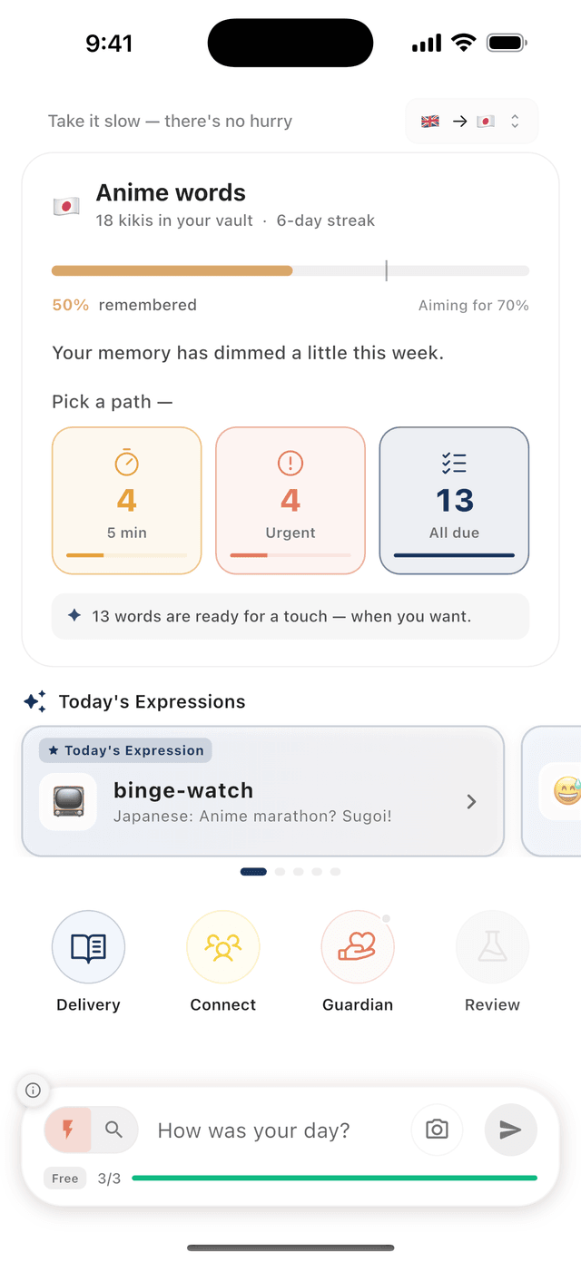 Kikis app โ memory