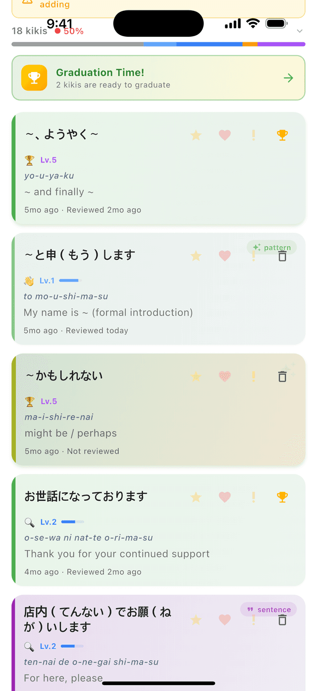 Kikis app โ timing